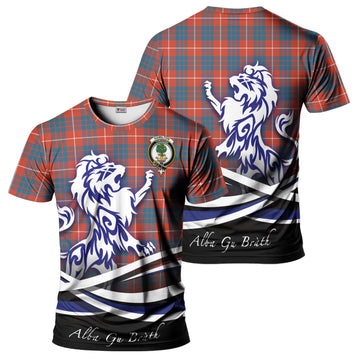 Hamilton Ancient Tartan T-Shirt with Alba Gu Brath Regal Lion Emblem