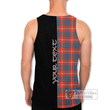 Hamilton Ancient Tartan Men's Tank Top with Family Crest and Half Of Me Style