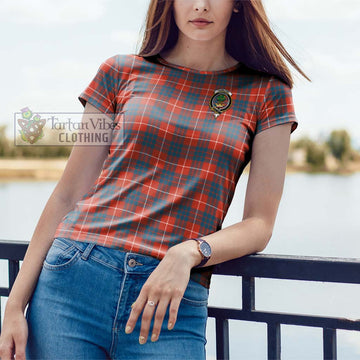 Hamilton Ancient Tartan Cotton T-Shirt with Family Crest