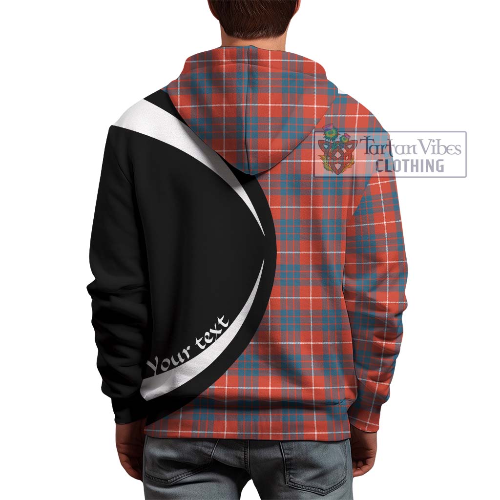 Tartan Vibes Clothing Hamilton Ancient Tartan Hoodie with Family Crest Circle Style