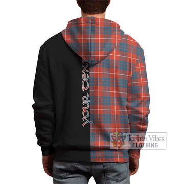 Hamilton Ancient Tartan Hoodie with Family Crest and Half Of Me Style