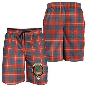 Hamilton Ancient Tartan Mens Shorts with Family Crest