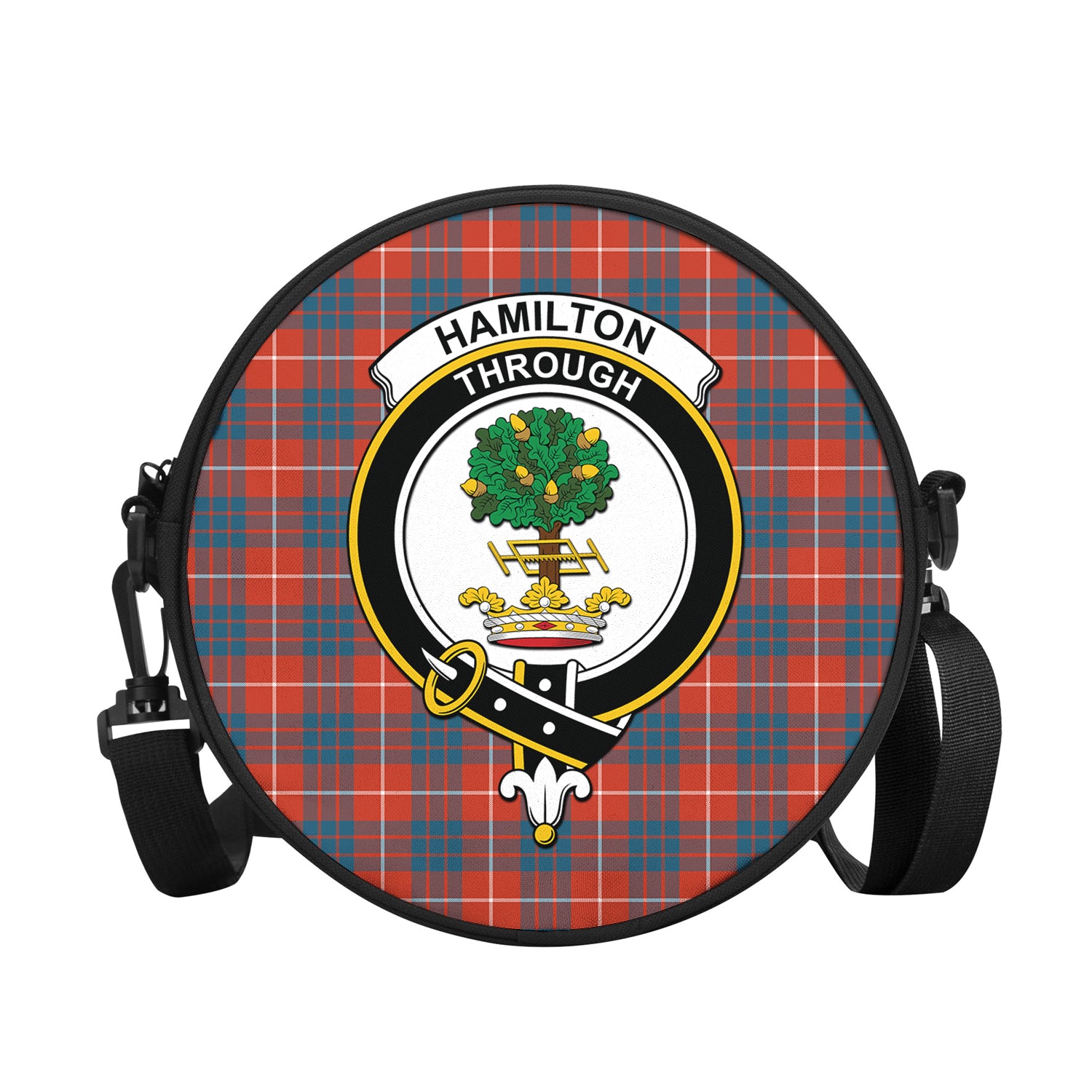 hamilton-ancient-tartan-round-satchel-bags-with-family-crest