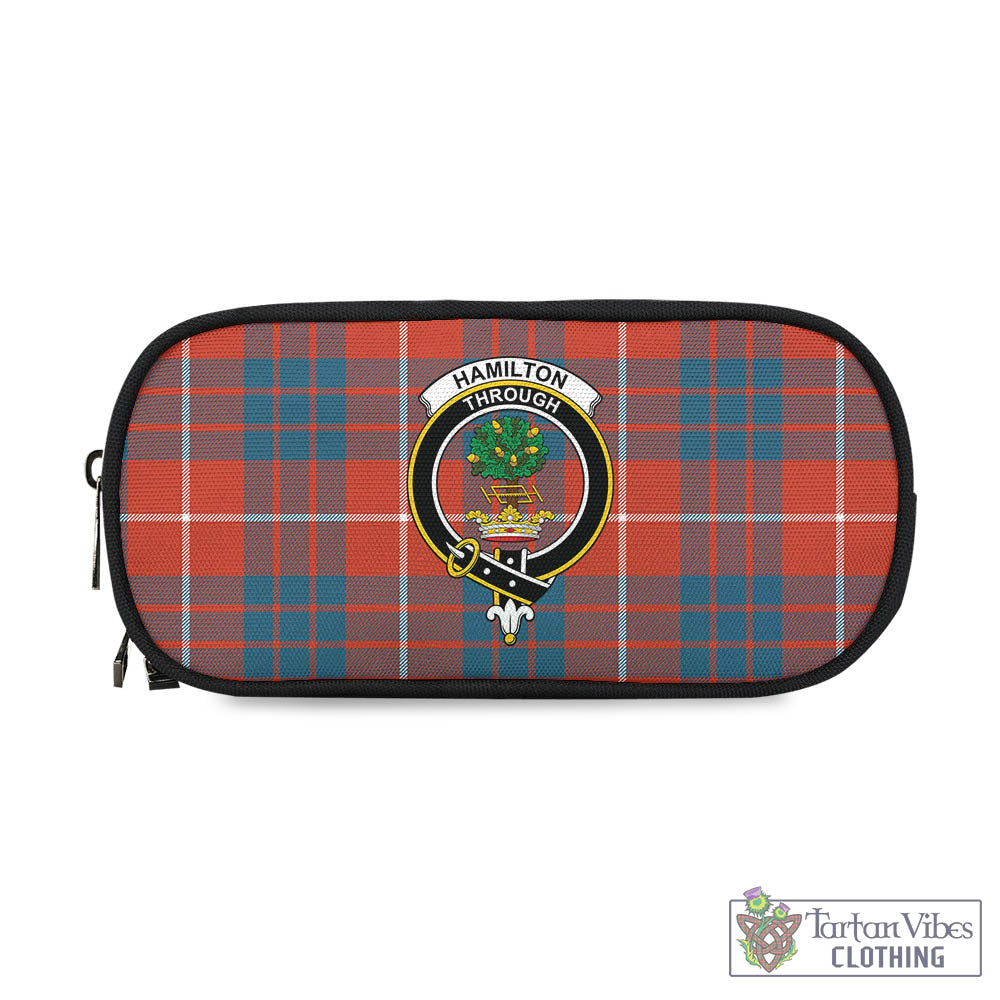 Tartan Vibes Clothing Hamilton Ancient Tartan Pen and Pencil Case with Family Crest