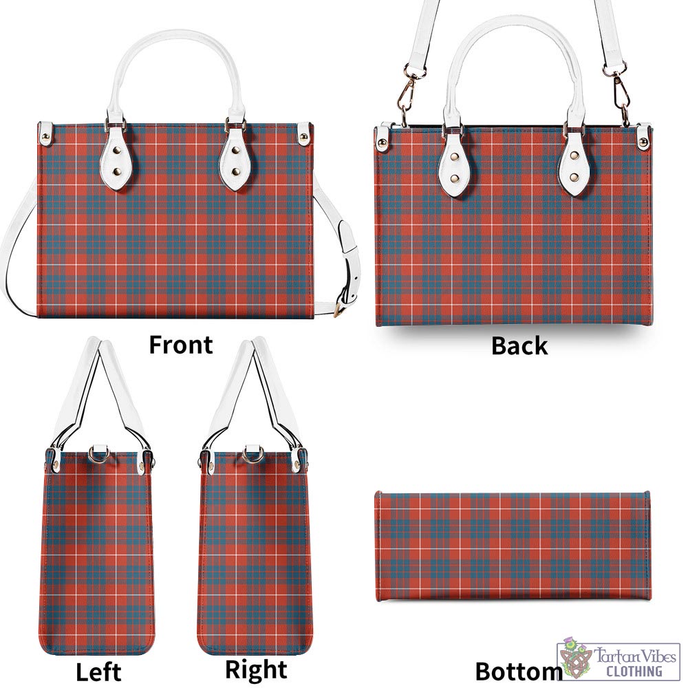 Tartan Vibes Clothing Hamilton Ancient Tartan Luxury Leather Handbags