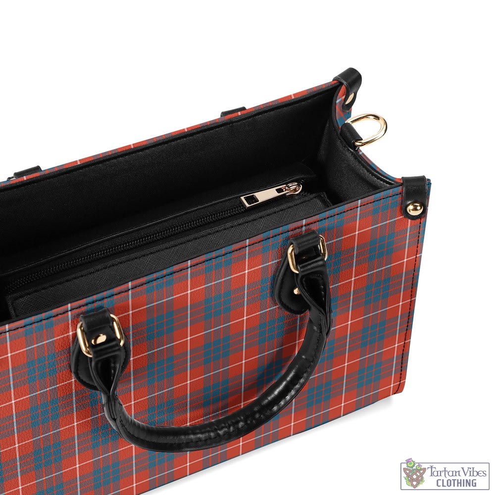 Tartan Vibes Clothing Hamilton Ancient Tartan Luxury Leather Handbags