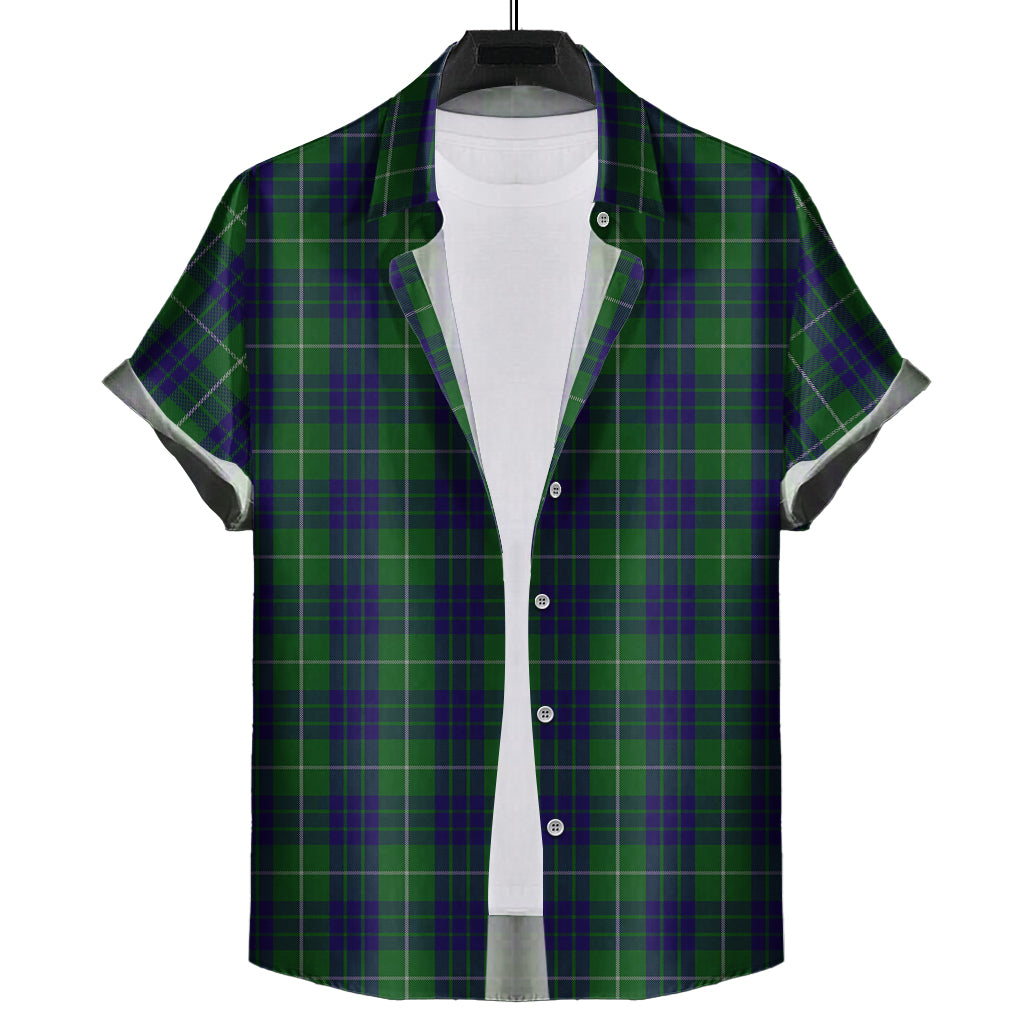 hamilton-green-hunting-tartan-short-sleeve-button-down-shirt