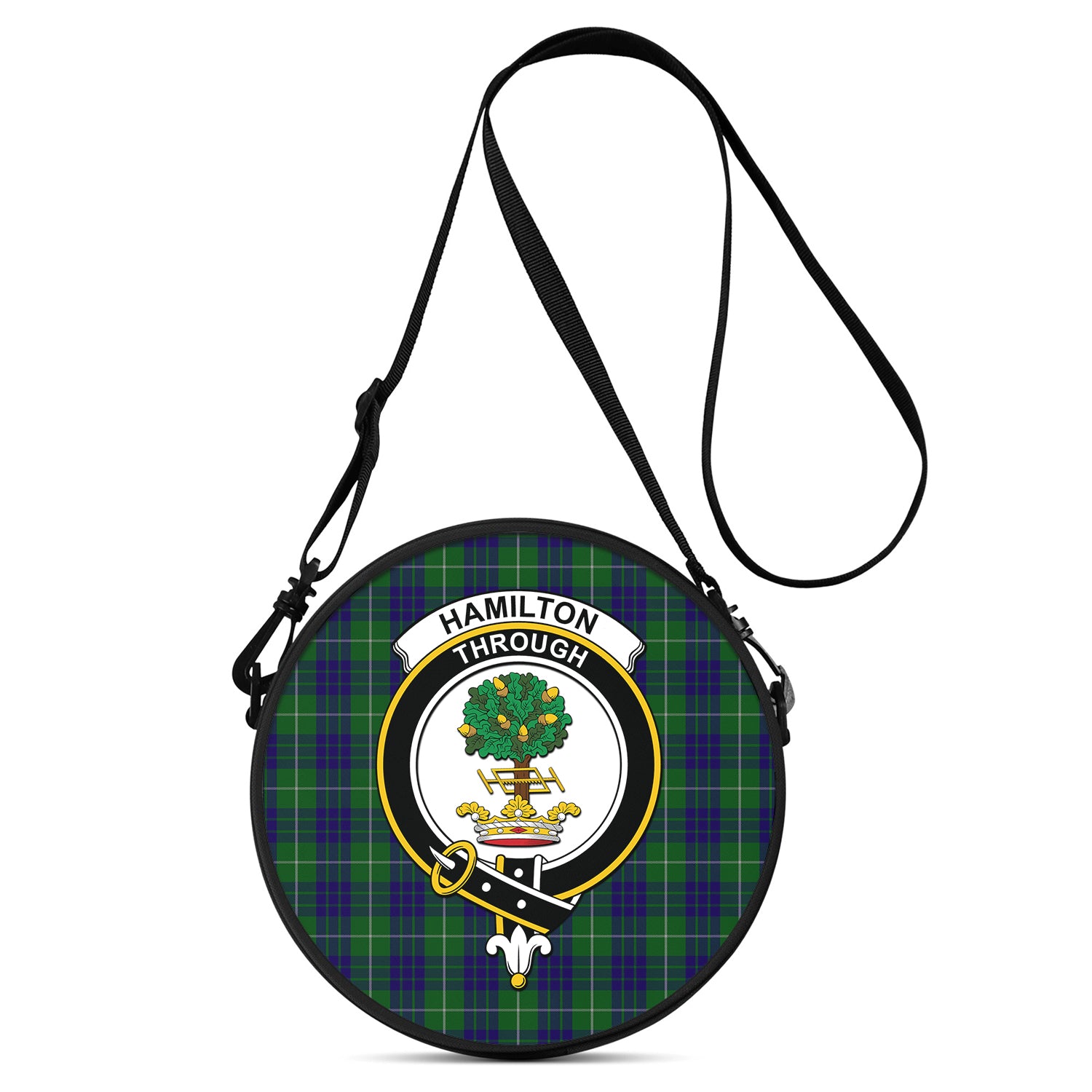 hamilton-green-hunting-tartan-round-satchel-bags-with-family-crest