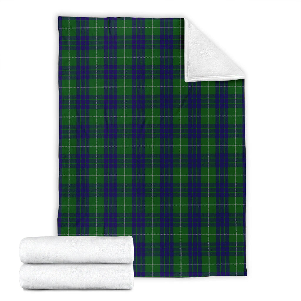 Hamilton Green Hunting Tartan Blanket X-Large 59 x 79 inches 150 x 200 cm - Tartan Vibes Clothing