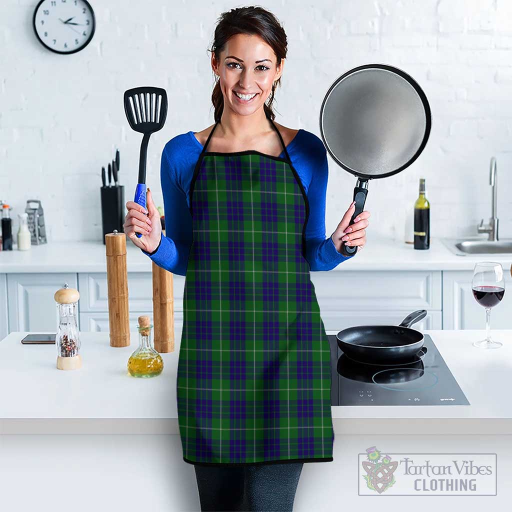 Hamilton Green Hunting Tartan Apron Black S 38x47 cm - Tartan Vibes Clothing