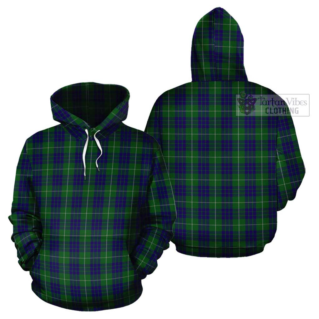 Hamilton Green Hunting Tartan Cotton Hoodie Pullover Hoodie - Tartan Vibes Clothing