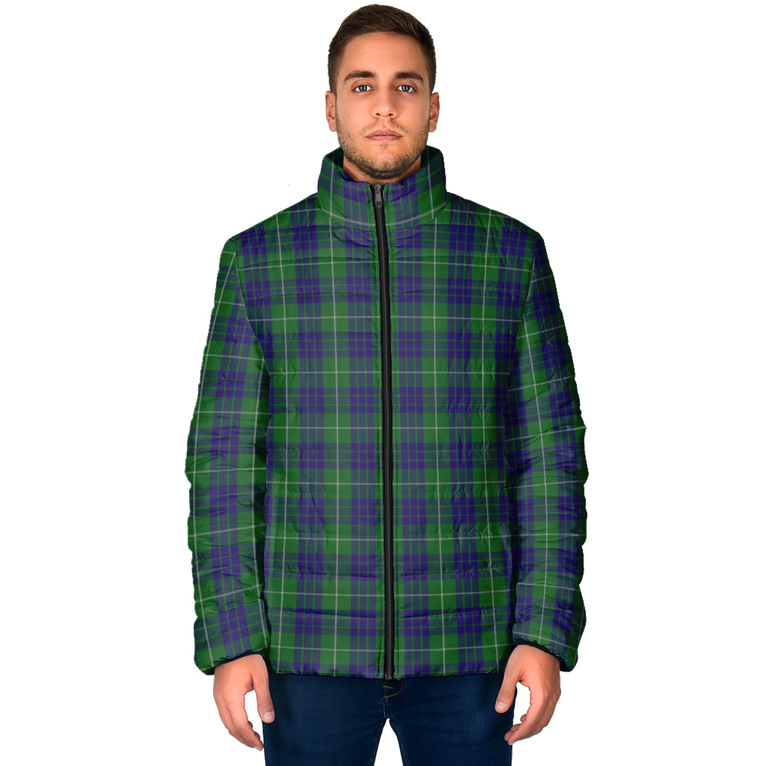 Hamilton Green Hunting Tartan Padded Jacket - Tartan Vibes Clothing