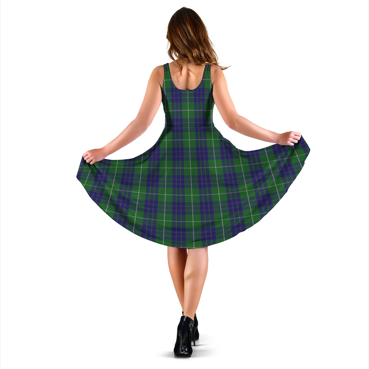 hamilton-green-hunting-tartan-sleeveless-midi-womens-dress