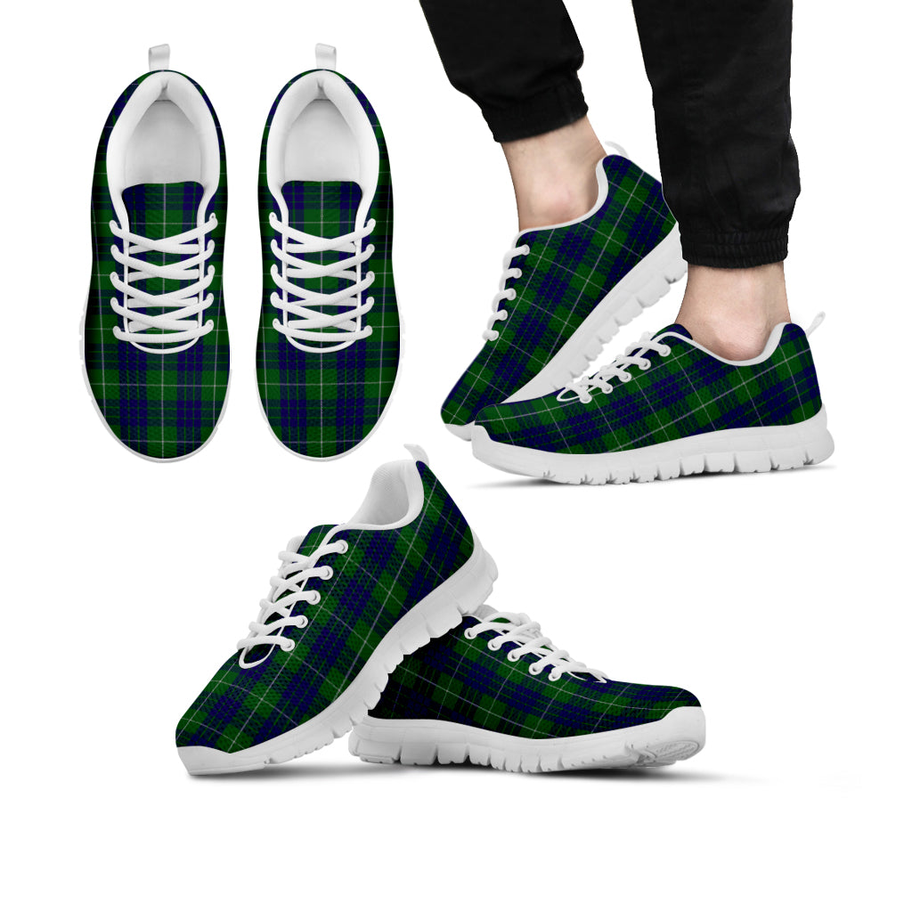 Hamilton Green Hunting Tartan Sneakers - Tartan Vibes Clothing