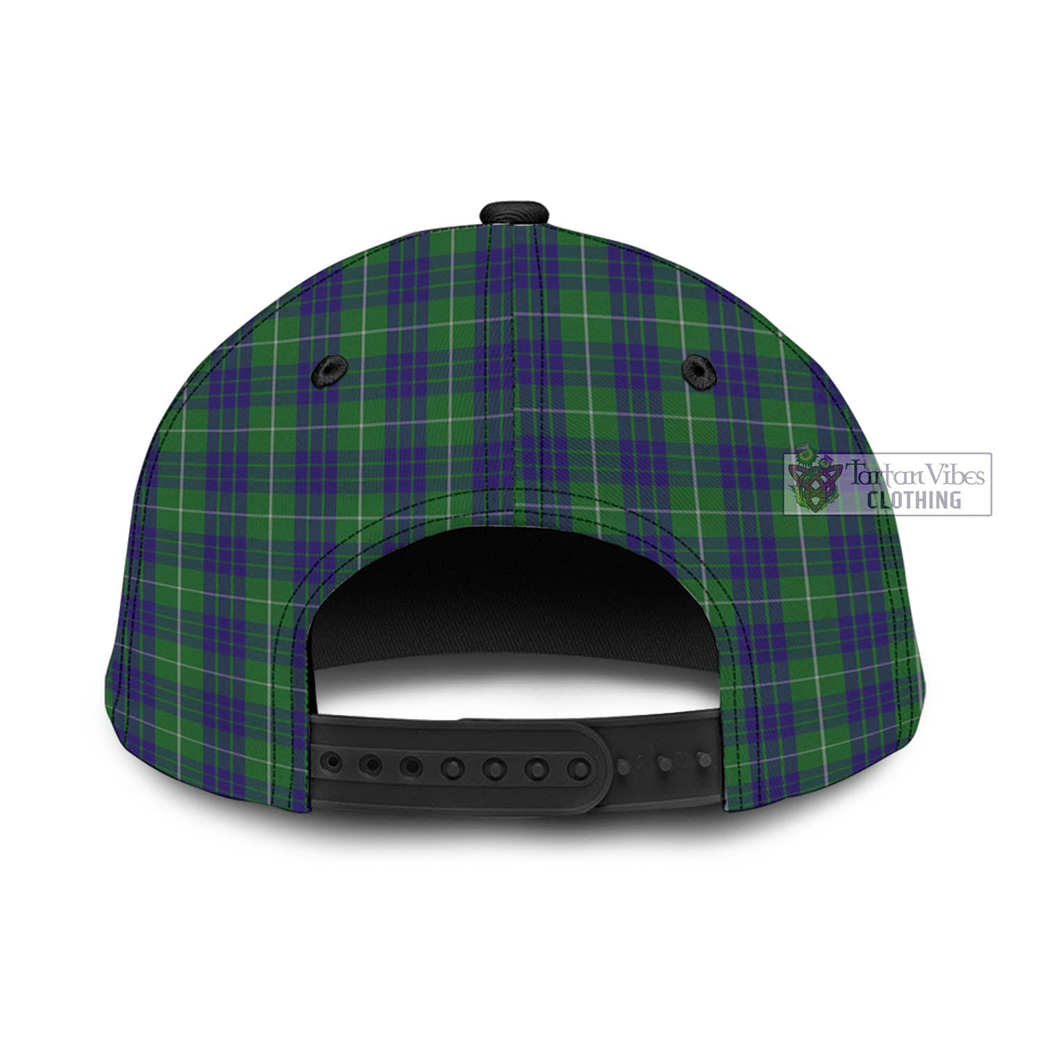 Tartan Vibes Clothing Hamilton Green Hunting Tartan Classic Cap with Family Crest In Me Style