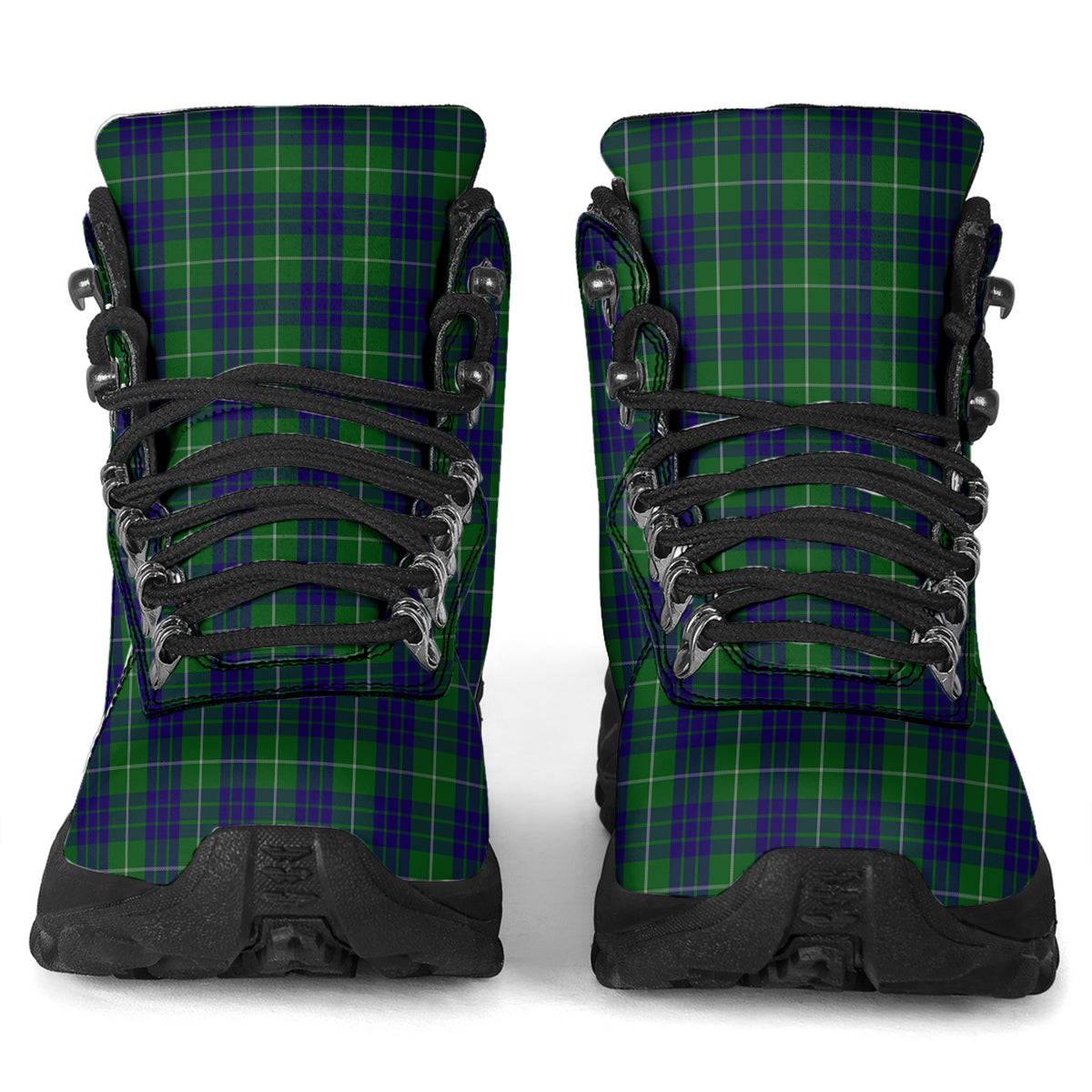 Hamilton Green Hunting Tartan Alpine Boots - Tartanvibesclothing