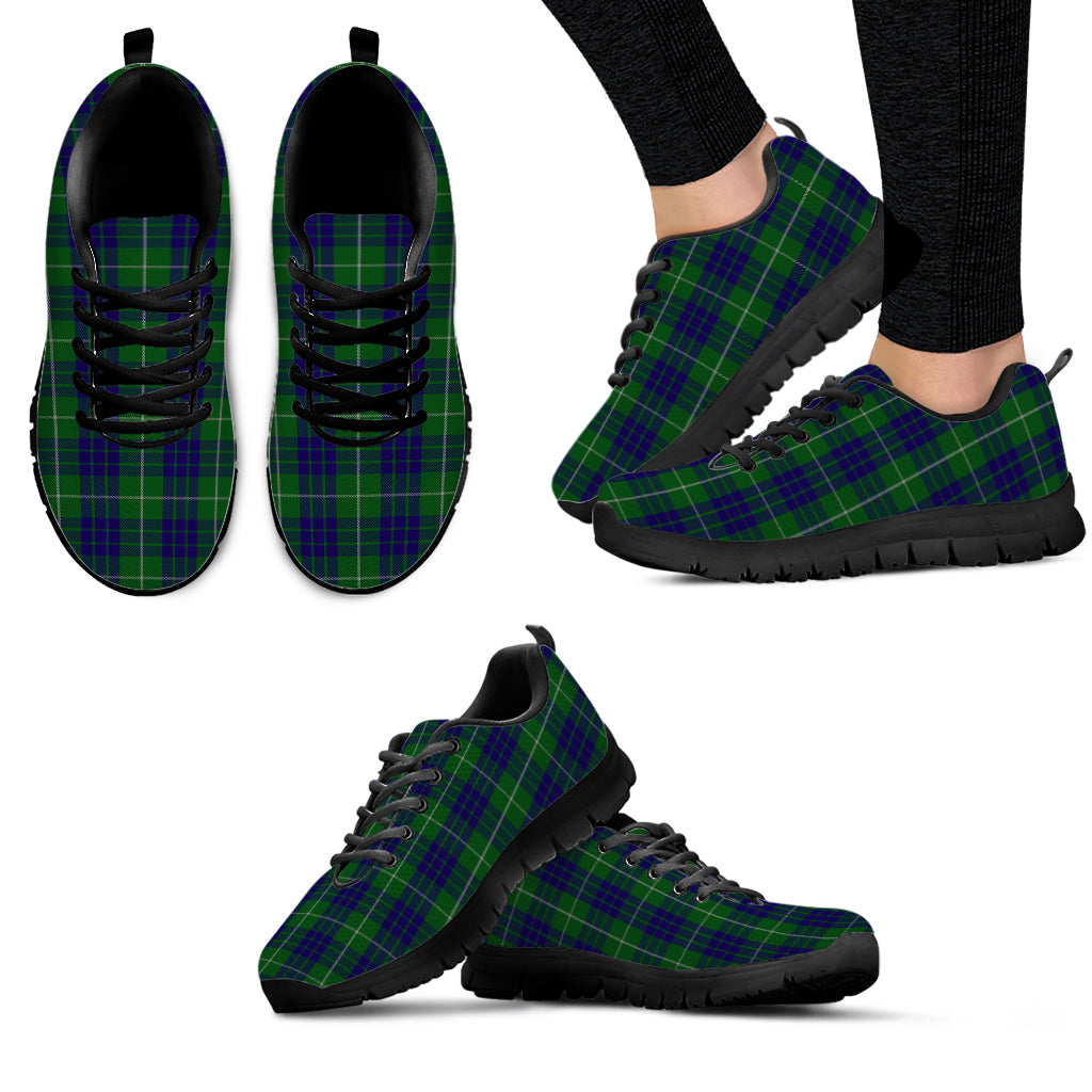 Hamilton Green Hunting Tartan Sneakers - Tartan Vibes Clothing