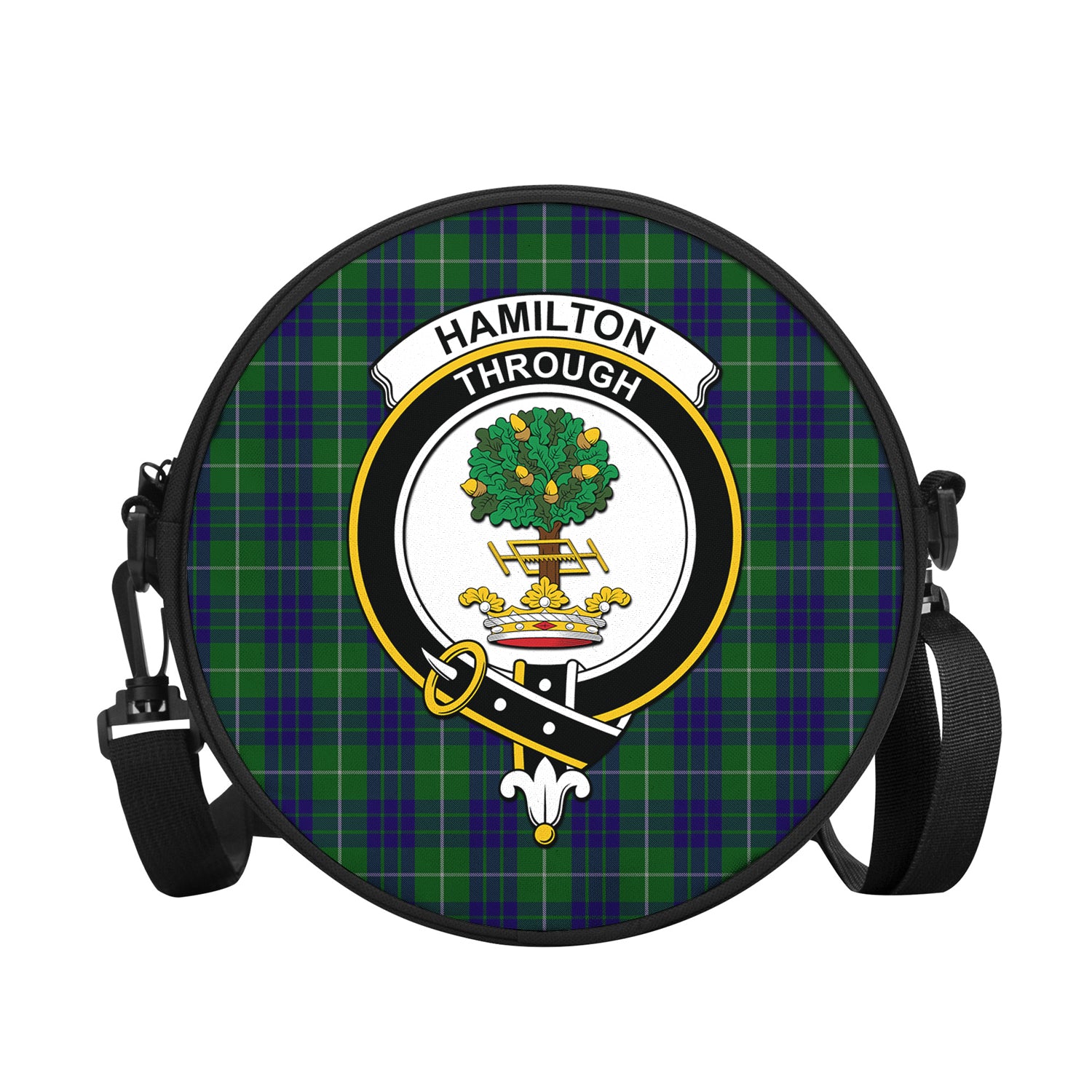 hamilton-green-hunting-tartan-round-satchel-bags-with-family-crest