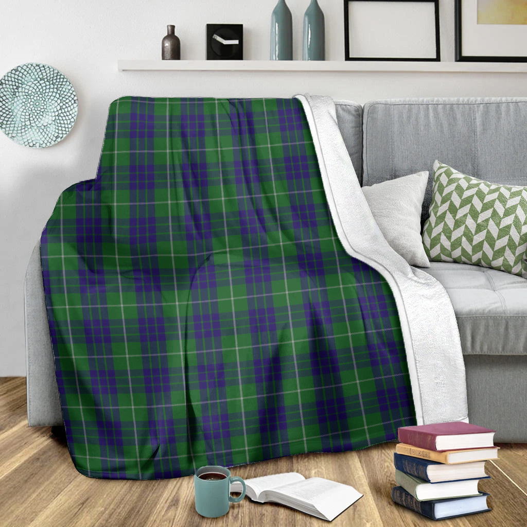 Hamilton Green Hunting Tartan Blanket - Tartan Vibes Clothing