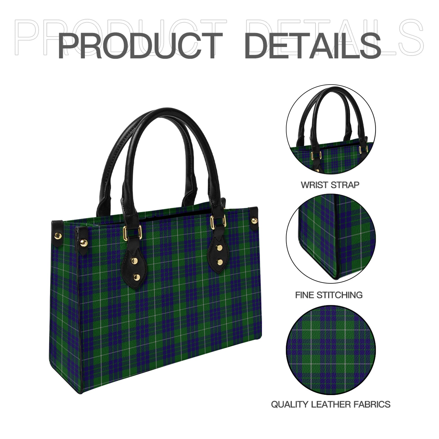 hamilton-green-hunting-tartan-leather-bag