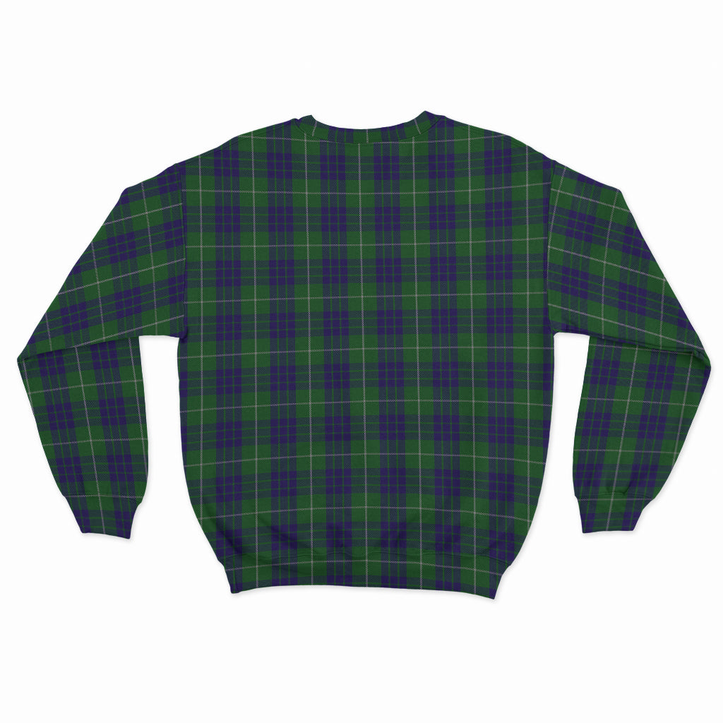 Hamilton Green Hunting Tartan Sweatshirt with Family Crest - Tartan Vibes Clothing