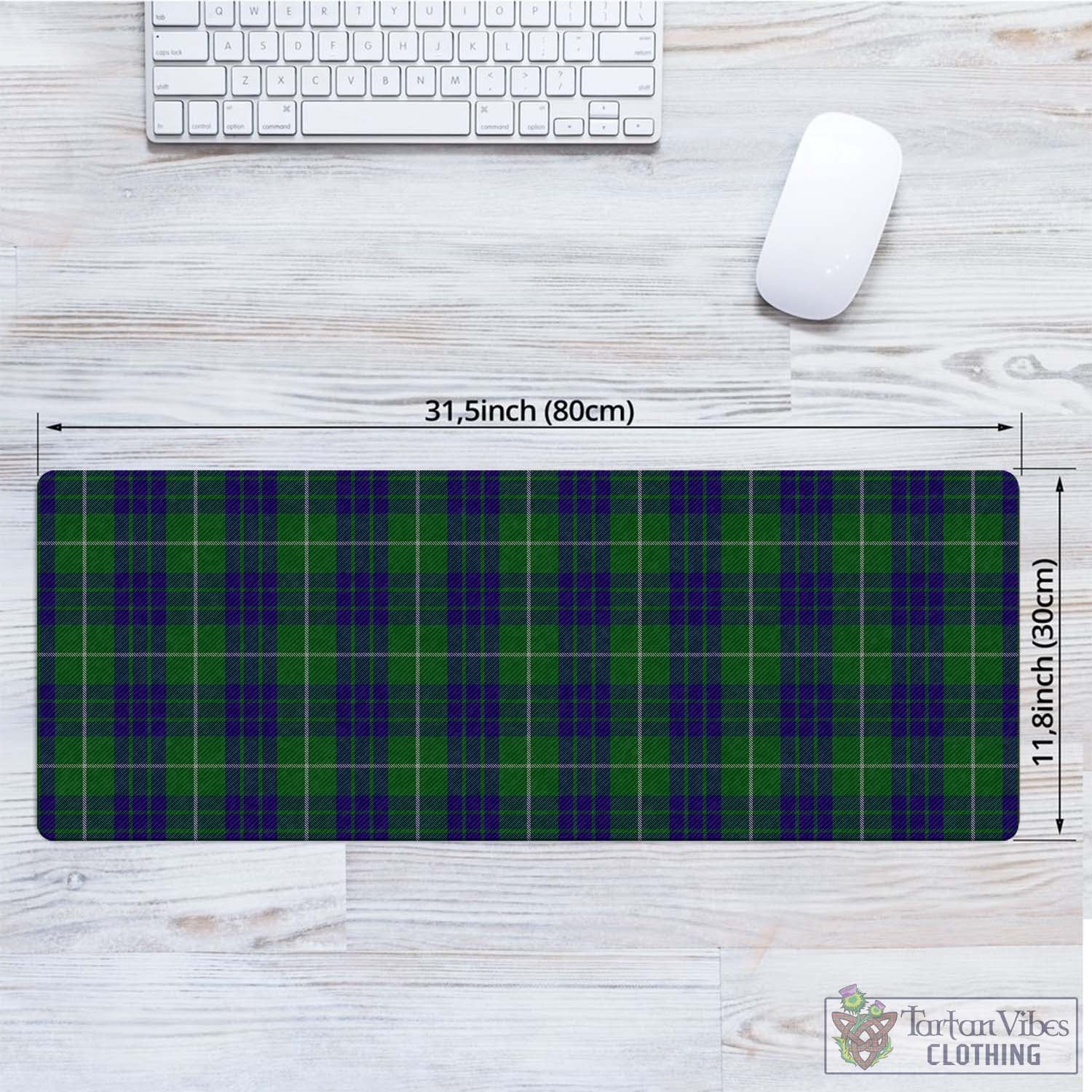 Tartan Vibes Clothing Hamilton Green Hunting Tartan Mouse Pad