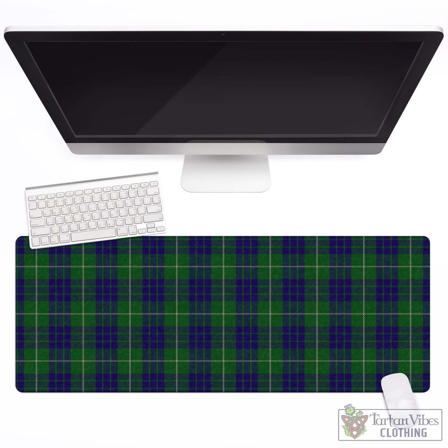 Tartan Vibes Clothing Hamilton Green Hunting Tartan Mouse Pad