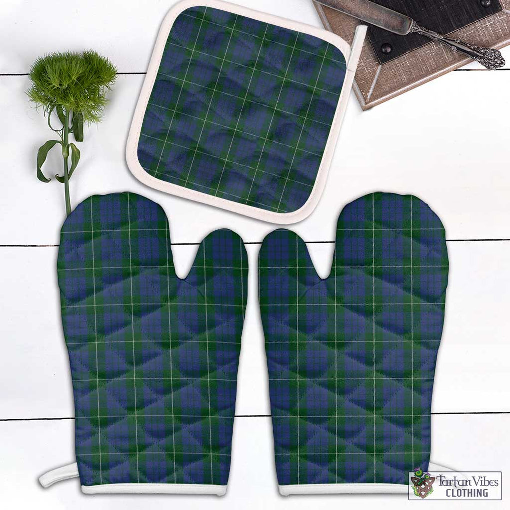 Hamilton Hunting Tartan Combo Oven Mitt & Pot-Holder Combo 1 Oven Mitt & 1 Pot-Holder White - Tartan Vibes Clothing