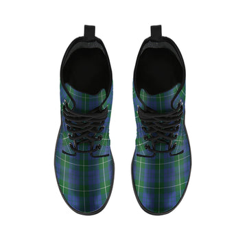 Hamilton Hunting Tartan Leather Boots