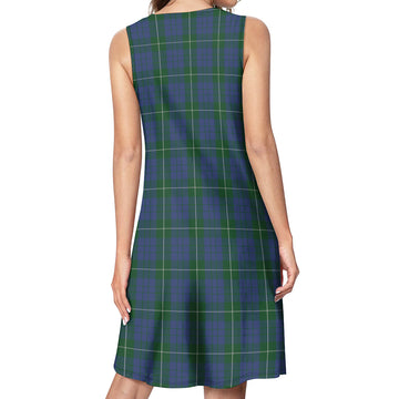 Hamilton Hunting Tartan Womens Casual Dresses