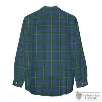 Hamilton Hunting Tartan Women's Casual Shirt with Family Crest