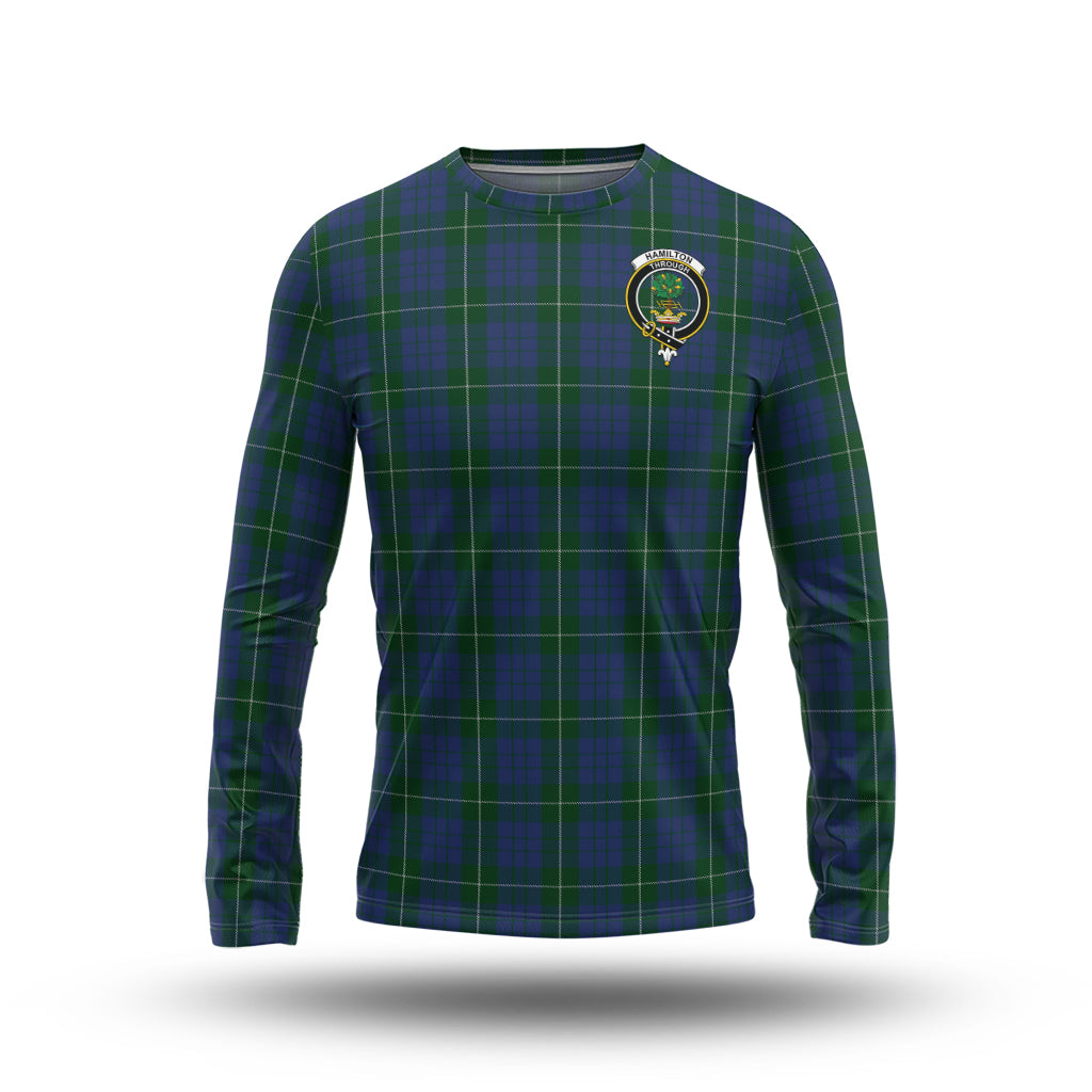 hamilton-hunting-tartan-long-sleeve-t-shirt-with-family-crest