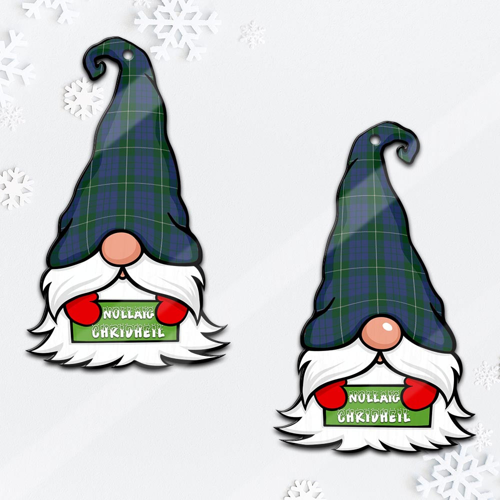 Hamilton Hunting Gnome Christmas Ornament with His Tartan Christmas Hat - Tartan Vibes Clothing