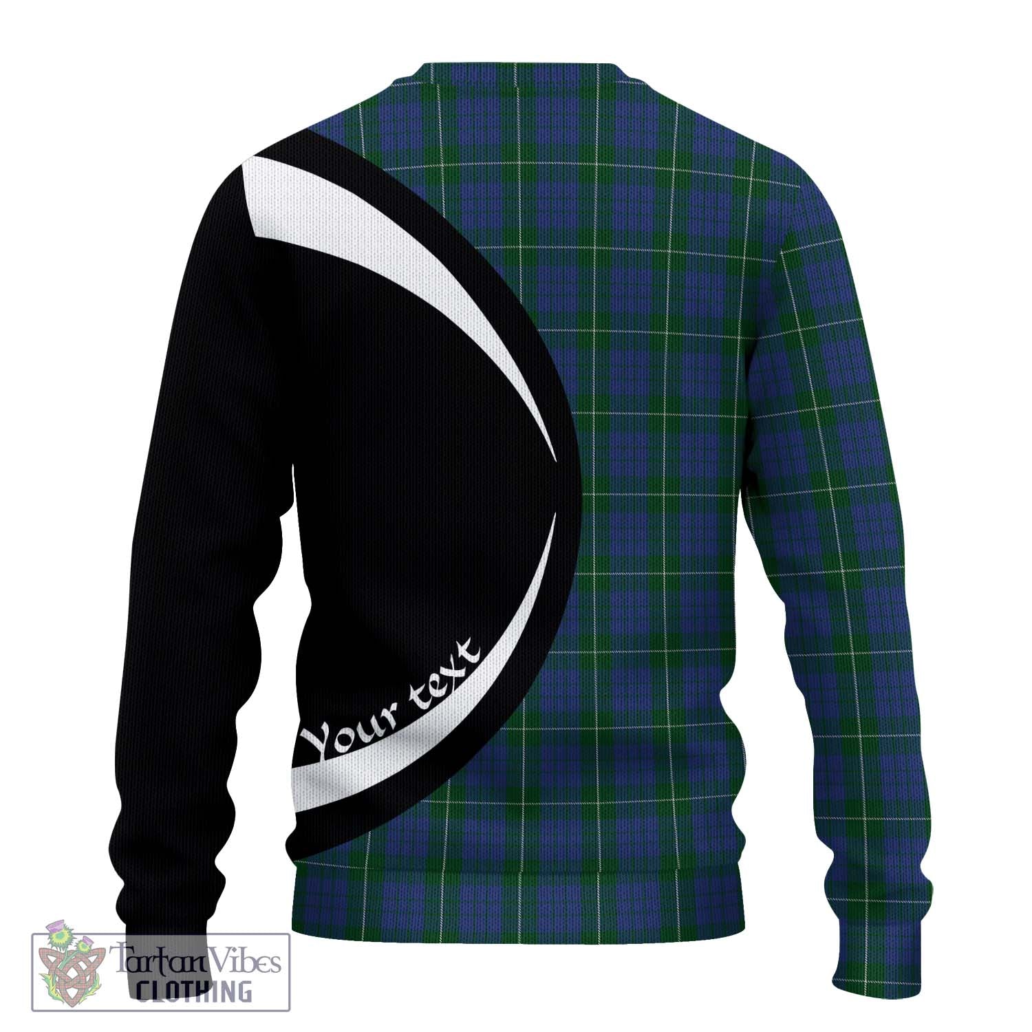 Hamilton Hunting Tartan Ugly Sweater with Family Crest Circle Style - Tartan Vibes Clothing