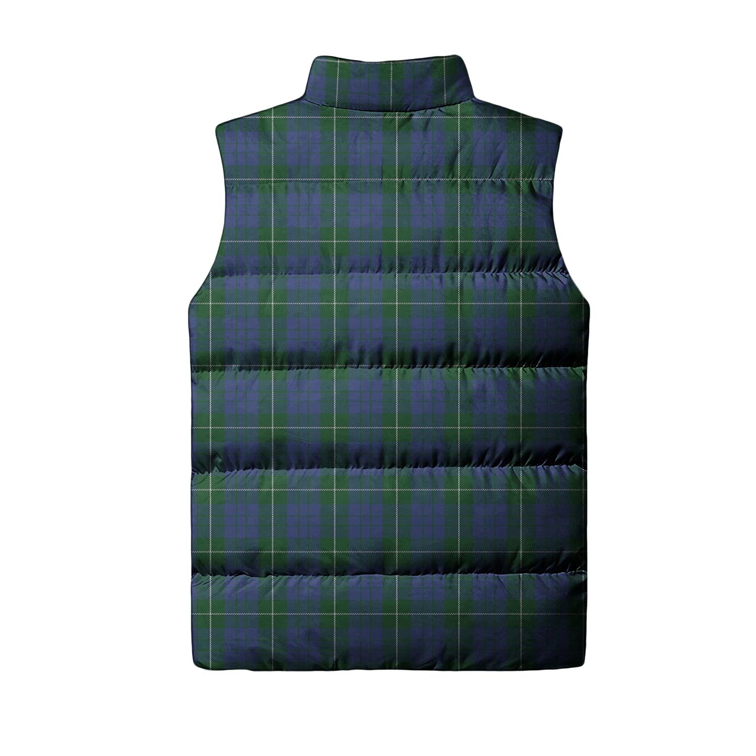 Hamilton Hunting Tartan Sleeveless Puffer Jacket with Family Crest - Tartanvibesclothing