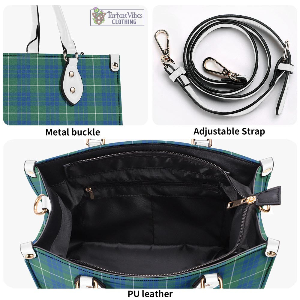 Tartan Vibes Clothing Hamilton Hunting Ancient Tartan Luxury Leather Handbags