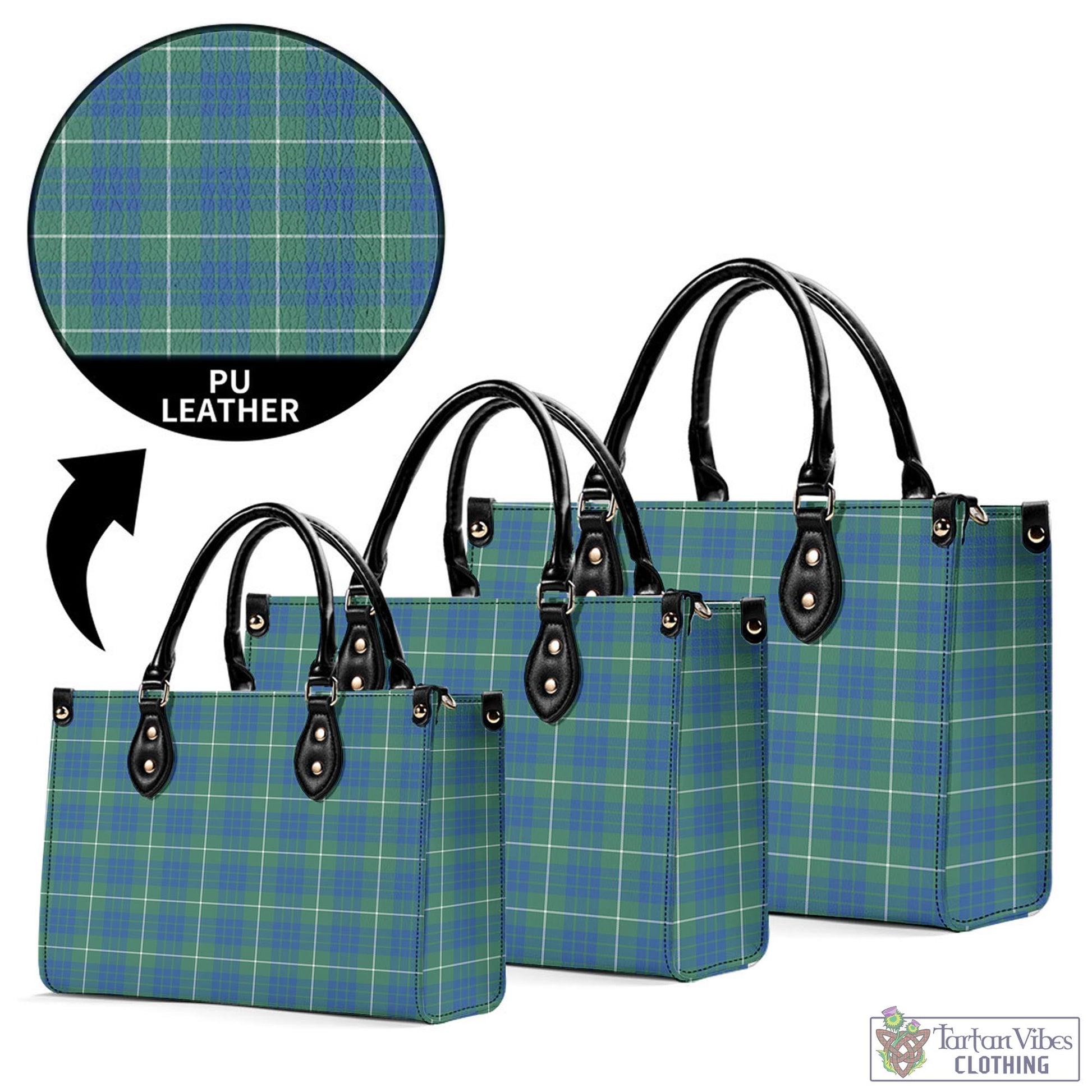 Tartan Vibes Clothing Hamilton Hunting Ancient Tartan Luxury Leather Handbags