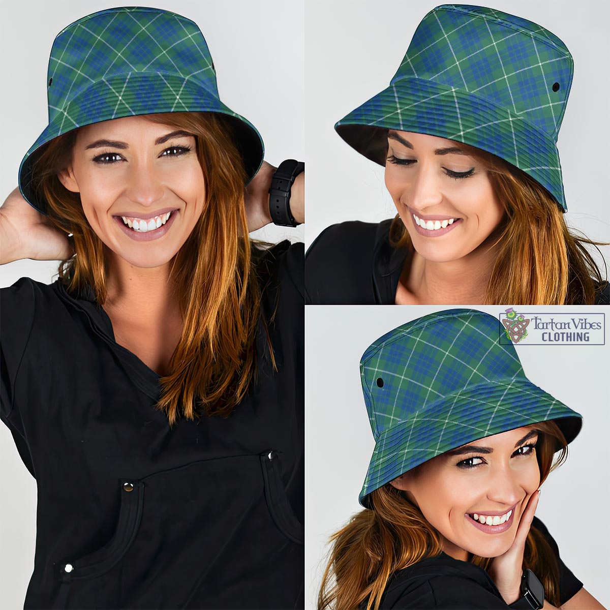 Tartan Vibes Clothing Hamilton Hunting Ancient Tartan Bucket Hat