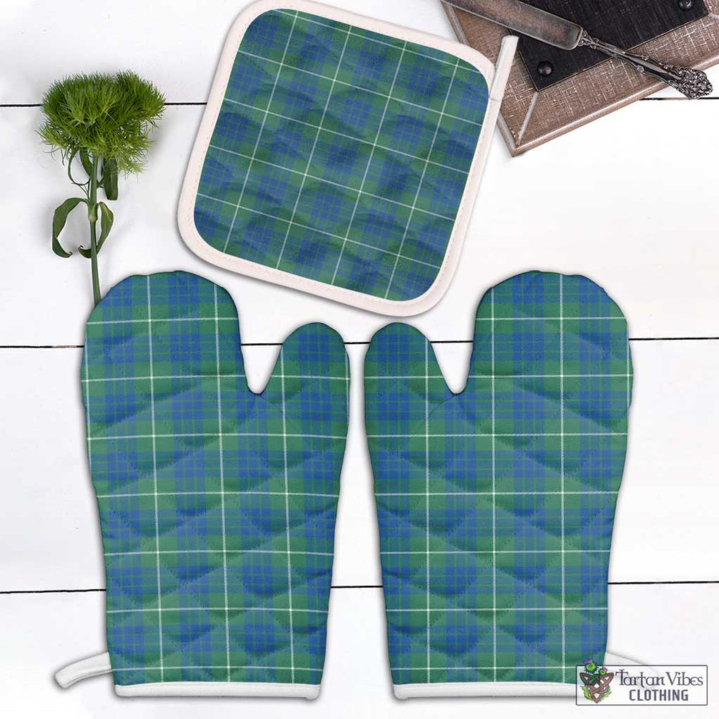 Hamilton Hunting Ancient Tartan Combo Oven Mitt & Pot-Holder Combo 1 Oven Mitt & 1 Pot-Holder White - Tartan Vibes Clothing