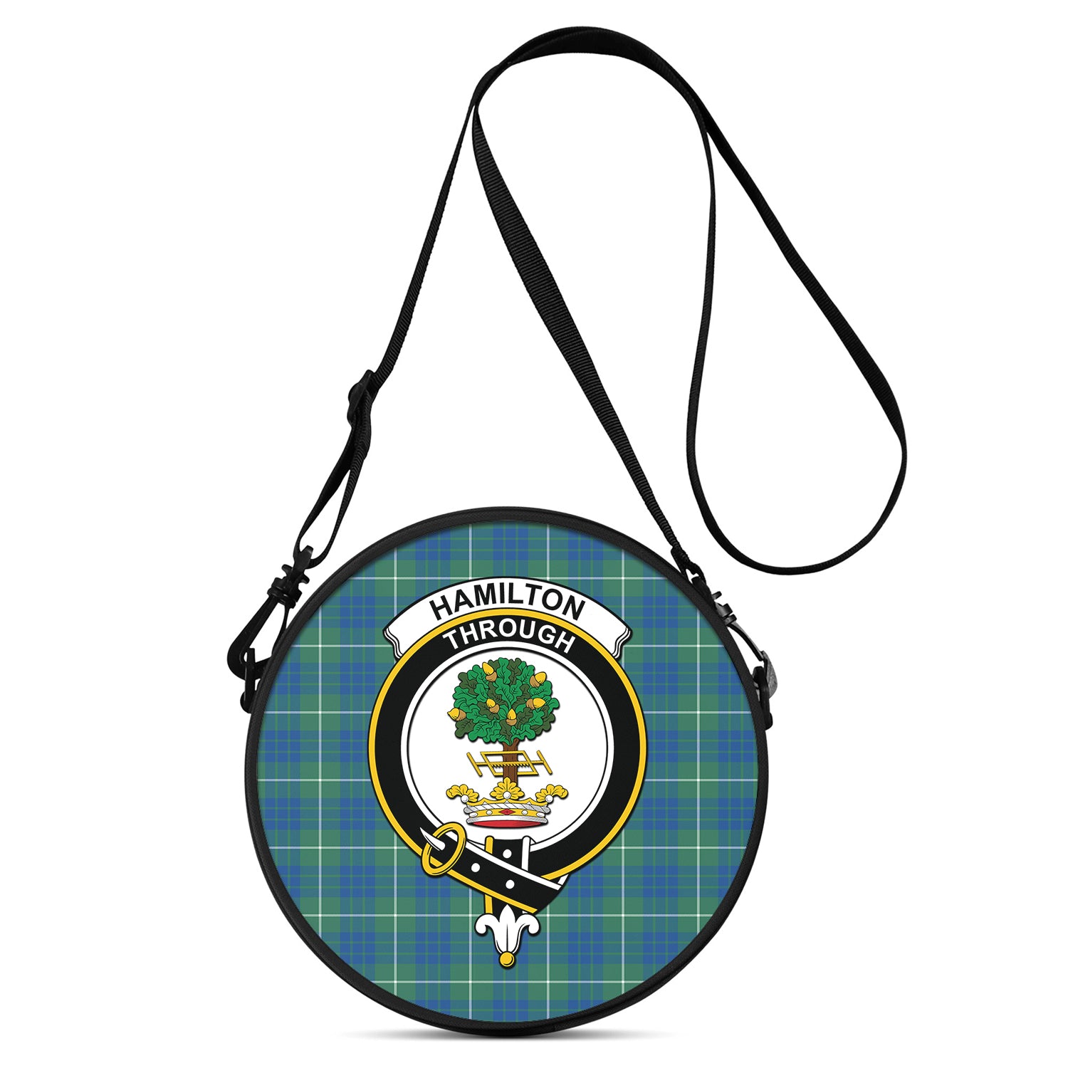 hamilton-hunting-ancient-tartan-round-satchel-bags-with-family-crest