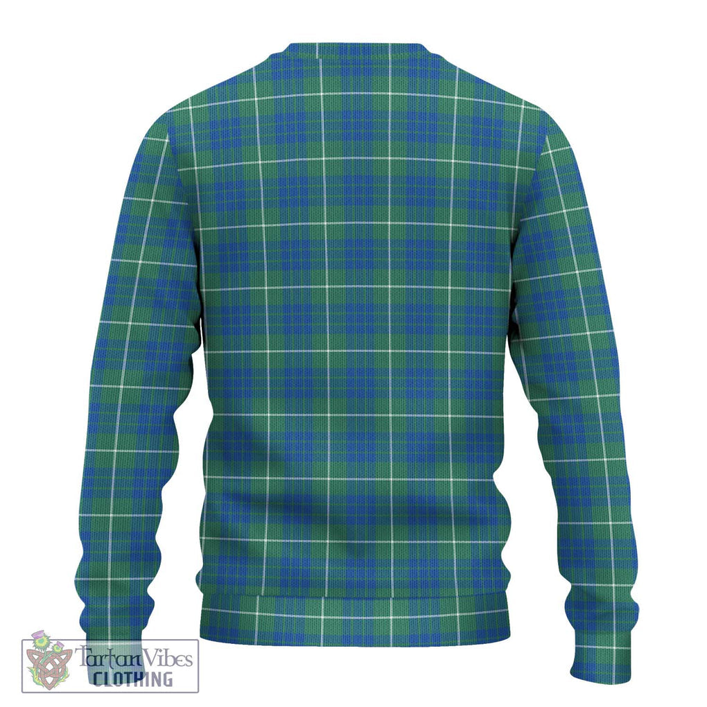 Hamilton Hunting Ancient Tartan Knitted Sweater with Family Crest DNA In Me Style - Tartanvibesclothing Shop