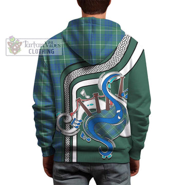 Hamilton Hunting Ancient Tartan Hoodie with Epic Bagpipe Style