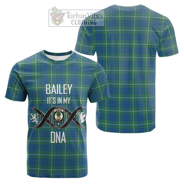 Hamilton Hunting Ancient Tartan Cotton T-shirt with Family Crest DNA In Me Style