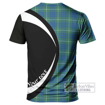 Hamilton Hunting Ancient Tartan T-Shirt with Family Crest Circle Style