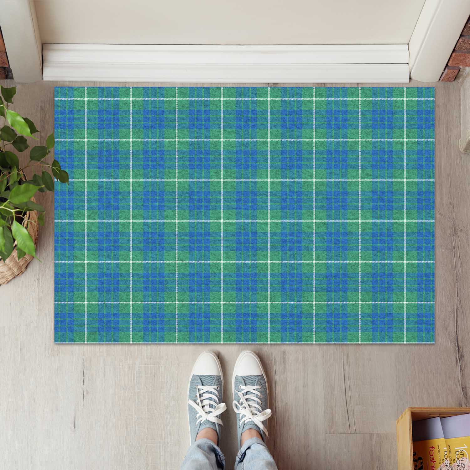 Hamilton Hunting Ancient Tartan Door Mat - Tartanvibesclothing