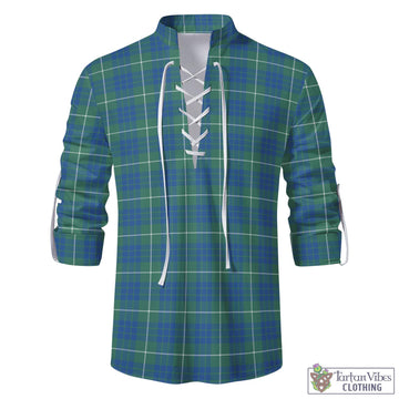 Hamilton Hunting Ancient Tartan Men's Scottish Traditional Jacobite Ghillie Kilt Shirt