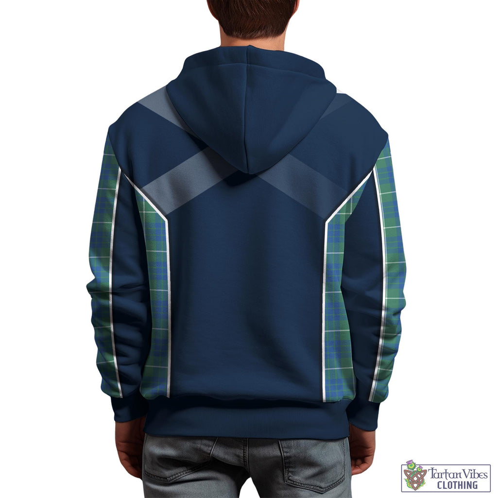 Tartan Vibes Clothing Hamilton Hunting Ancient Tartan Hoodie with Family Crest and Scottish Thistle Vibes Sport Style