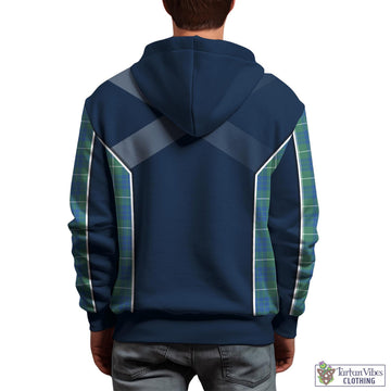 Hamilton Hunting Ancient Tartan Hoodie with Family Crest and Scottish Thistle Vibes Sport Style