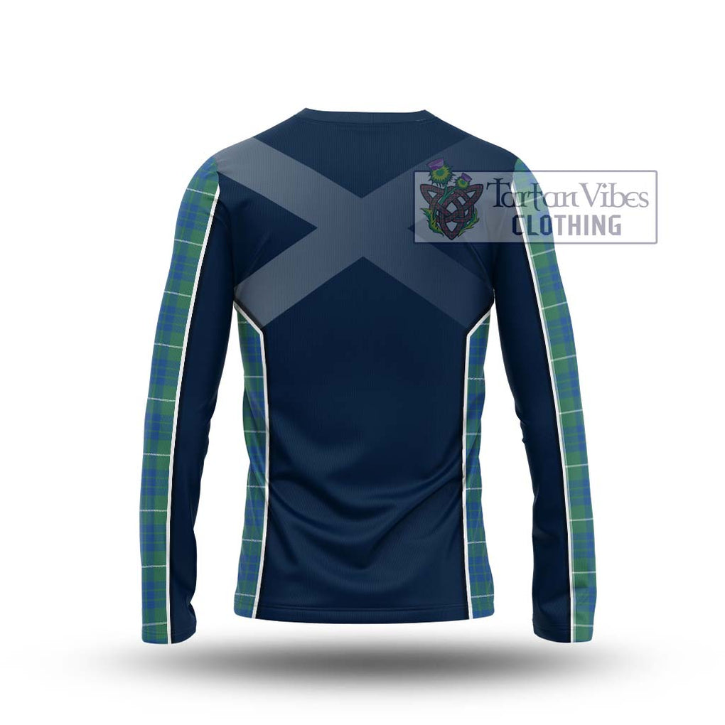 Hamilton Hunting Ancient Tartan Long Sleeve T-Shirt with Family Crest and Lion Rampant Vibes Sport Style - Tartan Vibes Clothing