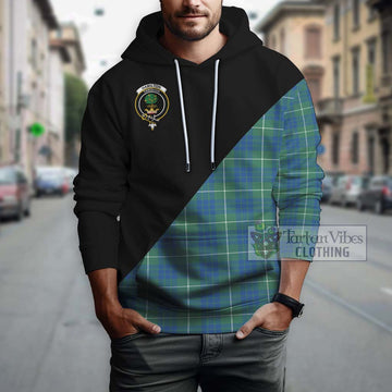 Hamilton Hunting Ancient Tartan Hoodie with Family Crest and Military Logo Style